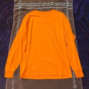 Orange long sleeve shirt